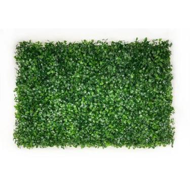 Imagem de Kit 10 Painel Quadro Verde Folhagem Buxinho Jardim Vertical Artificial