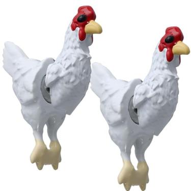 Imagem de Brincos de galinha de fazenda | Mini brincos realistas de galinha | Acessórios de liga animal para mulheres | Presentes personalizados, Medium, Metal, Sem pedra preciosa