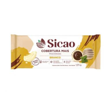 Imagem de Barra Cobertura Fracionada Chocolate Branco Mais 1,01kg - Sicao - BARR