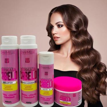 Imagem de Charmelle Desmaia Cabelo Shampoo, Condicionador, Máscara e Leave-in