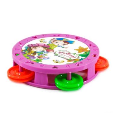 Imagem de Pandeiro Infantil 9cm Happy Time - Tudo em Caixa