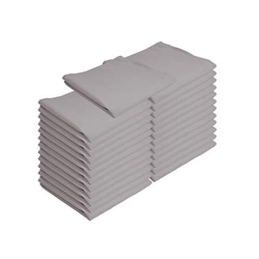 Imagem de Guardanapos de pano de restaurante Arkwright - (pacote com 25) Guardanapo de jantar de poliéster torcido com bordas de bainha - Ideal para jantar, casamento, festa, banquete, cozinha, 51 x 50 cm