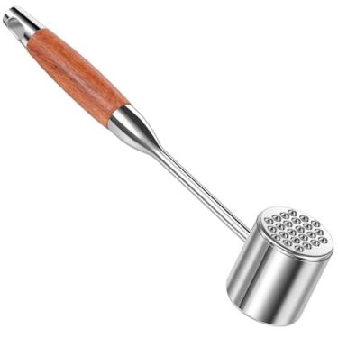 Imagem de Amaciador de carne de aço inoxidável 304, ferramenta de martelo de carne pesada, martelo de carne, ferramenta manual para amaciamento de carne para bife, frango, porco, ferramenta de cozinha para