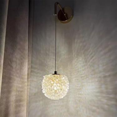 Imagem de Lâmpada De Parede LED Moderna De Cristal Luxo - Decoração De Arte Fashion Para Sala De Estar, Quarto, Villa, Hotel, Escadaria E Corredor (Estilo 38 C D12CM)