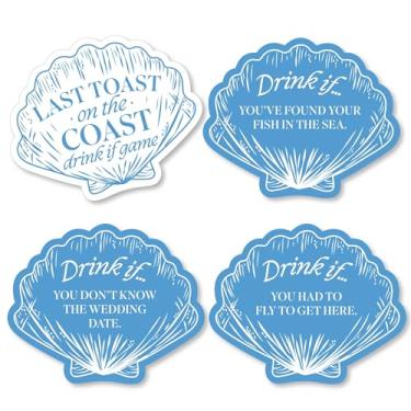 Imagem de Big Dot of Happiness Last Toast on The Coast Drink If Party Game, Coastal Bride Beach Bachelorette Game Cards – Set of 24