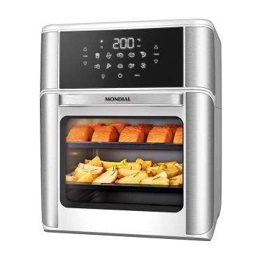 Imagem de Fritadeira Air Fryer Forno Oven 12L Mondial Branco/Inox 2000W - AFON-12L-WI