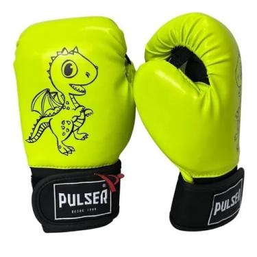 Imagem de Par Luva Infantil Unissex Diversas Boxe Muay Thai Pulser (verde)