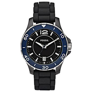 Imagem de Fossil Relógio feminino casual FSCE1036 com mostrador preto