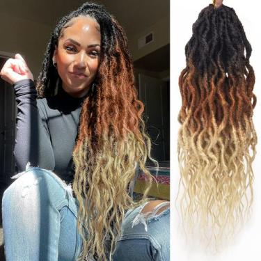 Imagem de Crochet Hair Faux Locs, 24 polegadas, Goddess Synthetic, pacotes com 6