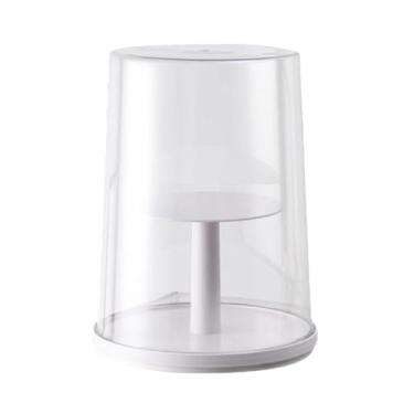 Imagem de KiBcsLic Expositor de bonecos, suporte prático e giratório para bonecos de cabeceira, brinquedos pequenos, mini bonecos de ação, mesa de escritório, Branco