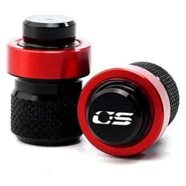 Imagem de Válvula de pneu para motocicleta Suporte lateral CNC Suporte Ampliador Pad compatível com F850GS F750GS F 750 850 GS Adventure 2018-2021 2022 (válvula de torre-vermelha)