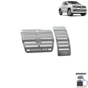 Imagem de Pedaleira Automático Amarok V6 Highline 2018 a 2020 Prata