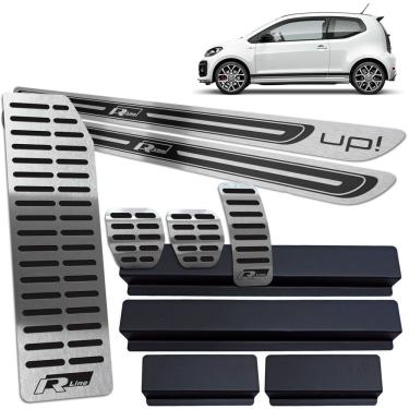 Imagem de Descanso Pedaleira Manual Soleira Preto AR Up R-line 2 Porta