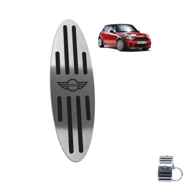Imagem de Descanso de Pé Em Aço Inox Mini Cooper Preto