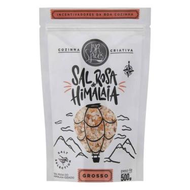 Imagem de Sal Rosa do Himalaia GROSSO BR Spices Iodado 500g