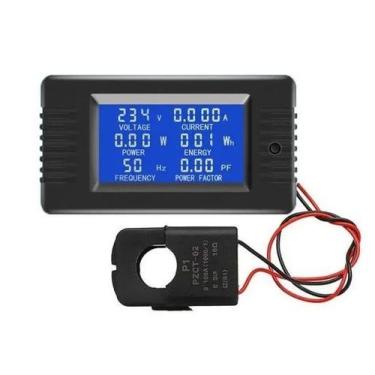 Imagem de Medidor de Energia 100A 6 em 1 - KWh, Watt, Ampere, Volt, Hz, Fp - Rob