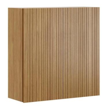 Imagem de Armário Aéreo De Cozinha Art 2 Portas 80 cm Kit's Paraná, Freijó Risca