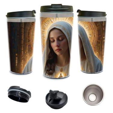 Imagem de Copo Térmico Personalizado Maria Mãe 450Ml Inox.