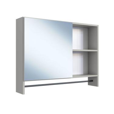 Imagem de Armario Para Banheiro 01 Porta Com Espelho 80cm  Arenas PRODDY