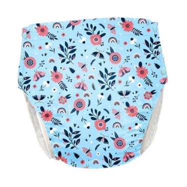 Imagem de Kokiya Fraldas de pano para adultos, respiráveis, ajustáveis ​​e à prova de vazamentos para idosos, roupa íntima lavável e prática para incontinência, Azul Claro, Xl