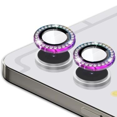 Imagem de Luchantle (2 conjuntos compatíveis com Samsung Galaxy Tab S11Ultra 5G protetor de lente de câmera Bling, anel de metal com glitter decoração de lentes de alta definição, dureza 9H antiarranhões