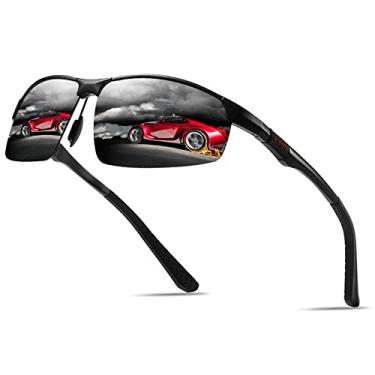Imagem de mincl Óculos De Sol Polarizados Leitura Com Armação Completa Para Homens E Mulheres, Esportivos Envolventes Proteção Uv (Preto, 2,5X)