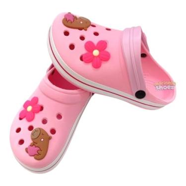 Imagem de Sandália Fechada Capivara Coração Adulto Menina Juvenil Leve (Rosa Bebê/Rosa, BR, Adulto, Faixa Numérico, 39, 40)