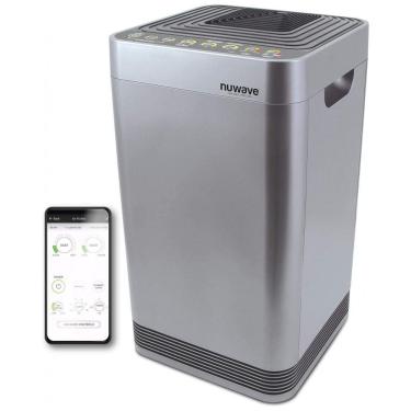 Imagem de Purificador de Ar com Filtro HEPA, Área até 110 m2 e Controle por APP, Nuwave, Cinza