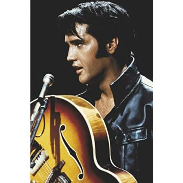 Imagem de buyartforless Elvis Presley - O Rei do Rock and Roll 91 x 60 cm Pôster impresso de arte musical