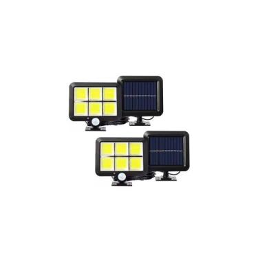 Imagem de Pacote de holofotes solares LED para exterior: 2 120 LEDs - Lightbek O
