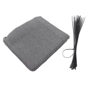 Imagem de Xcello Capa de cerca de tela cinza reutilizável para privacidade e proteção contra o vento, ideal para apartamentos, quintais, pátios e varandas