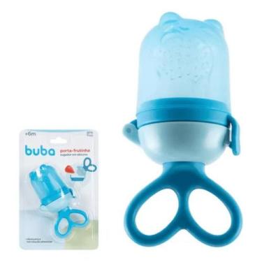 Imagem de Alimentador Infantil Buba Silicone Azul + 6meses