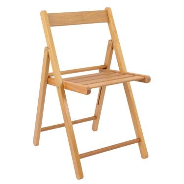 Imagem de Cadeira de Madeira FSC Dobrável Tramontina Lille em Madeira Tauari com Acabamento Verniz