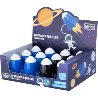 Imagem de Apontador com 1 Furo, Foguete, 2 modelos, Embalagem com 12 Unidades, Tilibra