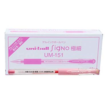 Imagem de Caneta Gel UM-151 SIGNO DX 0,38, Rosa Claro, Uni-ball, Caixa c/10 unidades