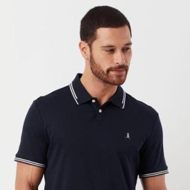 Imagem de Original Penguin Polo Interloque Azul Marinho Original Penguin-Masculino