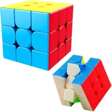 Imagem de Cubo Mágico Profissional Interativo 3x3x3 Com Ajuste de Pressão Giro Rápido Velocidade Precisão Não Trava Original Não Descasca