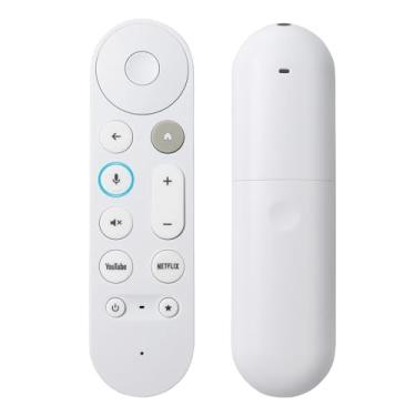 Imagem de Controle remoto inteligente de substituição para Google TV Streamer 4K, controle remoto de pesquisa por voz com campainha, compatível com Google Streamer 4K, Chromecast Google TV