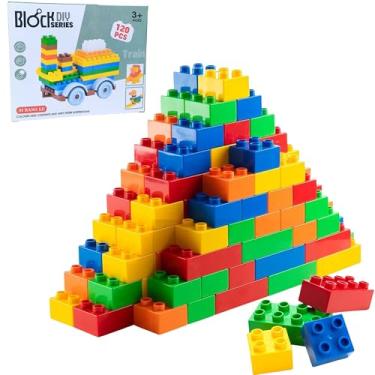 Imagem de Brinquedo Educativo de Blocos de Montar Infantil, Modelos Criativos – Montanha-Russa de Bolinhas ou Conjunto Clássico de Blocos DIY, Estimula Coordenação, Criatividade e Raciocínio Lógico (Modelo 1)