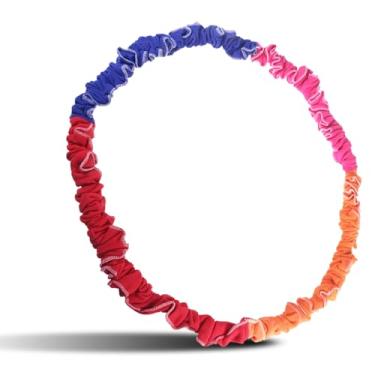 Imagem de ifundom Faixa elástica para atividades ao ar livre com elástico para crianças, atividades físicas, jogo de alongamento para crianças, cores brilhantes e atraentes, cor aleatória para a pele