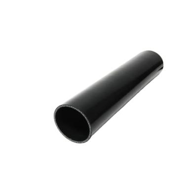 Imagem de I33T Tubo de silicone automotivo, ID 3,75" (96 mm) mangueira de silicone de acoplador reto, mangueira universal de refrigeração de radiador de 4 camadas de alta temperatura 1,6FT (0,5 m) (preto)