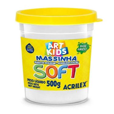 Imagem de Massa de modelar Soft 500g Branco 418 Acrilex