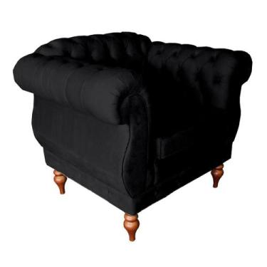 Imagem de Poltrona Leonor Capitone  Para Recepção Sala De Espera Sala De Estar S