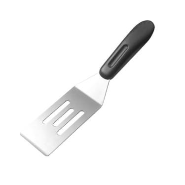 Imagem de Espátula de fritura de aço inoxidável – 1 mini espátula pequena para uso em cozinha de restaurante, perfeita para cozinhar biscoitos, lasanha, bolos e panquecas
