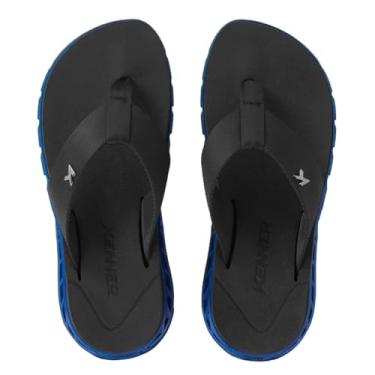 Imagem de Chinelo Kenner Rakka Preto e Azul - Masculino - 42 - Preto