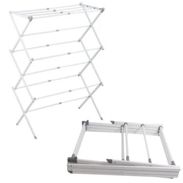 Imagem de Varal Vertical Retrátil Chão - Leve, Portátil E Resistente