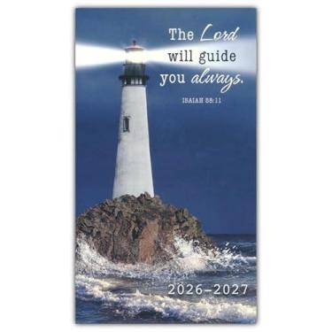 Imagem de Faithfully Yours Calendário de bolso e agenda 2026-2027 (The Lord will Guide You Always)