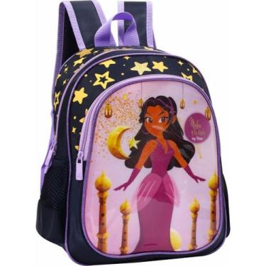 Imagem de Mochila Escolar Infantil Juvenil Barbie Estrela - Yepp, Preto