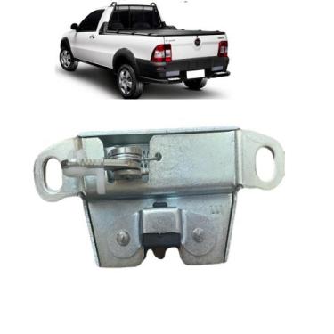 Imagem de Fechadura Mecânica Tampa Traseira Fiat Strada 2004 A 2013 lado esquerd