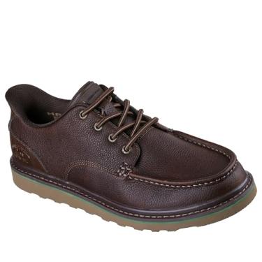 Imagem de Skechers Sapato industrial masculino sem cadarço, Vermelho/marrom, 39